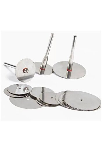 Choice Silver 11PCS Kit Mini Circular Saw Blade Rotary Tool Metal Discs Tool Electric Grinding Cut Cutoff M