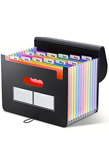 Choice 12 Pocket Folders Expanding File Folder 12 Pockets A4 Size Filing Folder Organizer Large Capacity Po