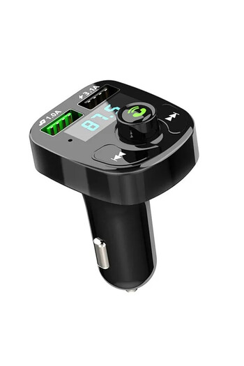 Choice LED MP3 Car Bluetooth FM Audio Receiver Hands-Free Bluetooth 5.0 Transmitter 2.1A 3.1A QC3.0 PD T...