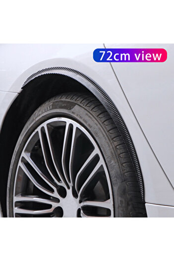 Choice Pair 72cm Multi Size Carbon Fiber Patterned Car Wheels Tire Arches General Car Wheel Fenders Horn Ar