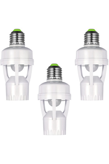 Choice Socket Converter AC100-240V E27 with PIR Motion Sensor Ampoule LED E27 Lamp Base Intelligent Swit...