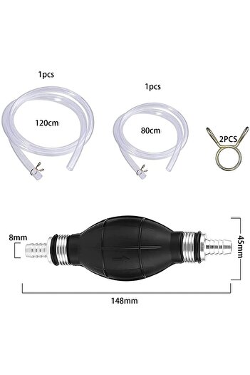Choice 1 Handy Manual Gas Oil Pump Car Fuel Pump Hand Straw Pump Durable for Liquid Gasoline Tuning Fuel G.