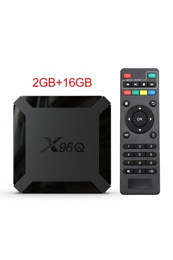 Choice مقبس الاتحاد الأوروبي 2 جيجابايت 16 جيجابايت X96q 2 جيجابايت 16 جيجابايت Android 10.0 Tv Box Allwinner H313 رباعي النواة 4k 2.4 جرام واي فاي Google Playe