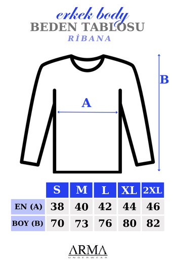 Arma Yıldız Men's V-neck White T-shirt - Long Sleeve, 100% Cotton, Rib