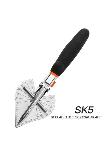 OMAIJIA Black Angle Shear 45-120 Degree Miter Cutter Hand Shear Multifunctional Pvc Pe Plastic Pipe Scissors