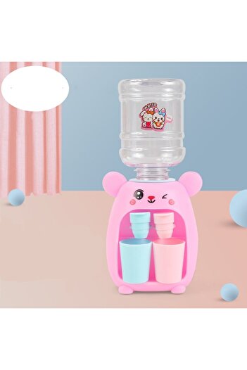 egece shop Pink Kitchen Simulation Toy Children Role Play Mini Double-Headed Water Dispenser