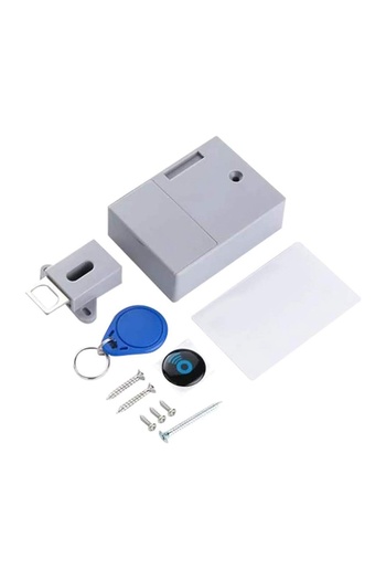 Choice Grey 1Set RFID Electronic Cabinet Lock Invisible Hidden Free Opening Intelligent Sensor Smart Lock L