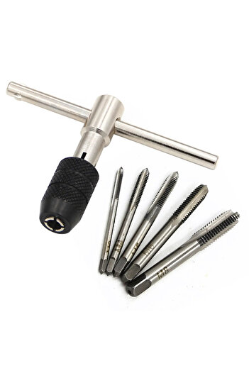 Choice M3 to M8 Adjustable T-type Ratchet Tap Wrench One-piece Easy T-Tap 3mm to 8mm Hand Tap Wrench Thread