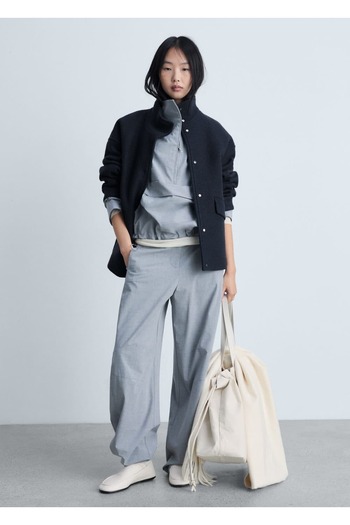 MANGO Woman High Collar Wool Coat