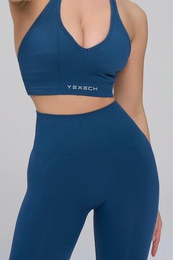 YEXECH Minimal Seamless Ekstra Kalça Destekli Push-Up Aurora Spor Tayt