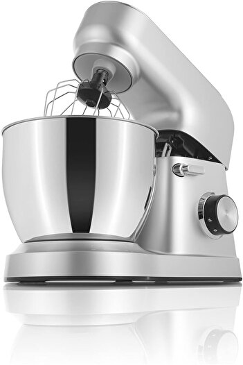 ALSAIF AL SAIF 4.5L 1000W Electric Stand Mixer 6 Speeds Control with Pulse, S/S Bowls  Silver