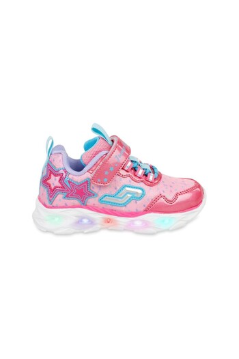 Jump 31007 Fuchsia Color Lighted Comfort System Insole Girls' Velcro Sneakers