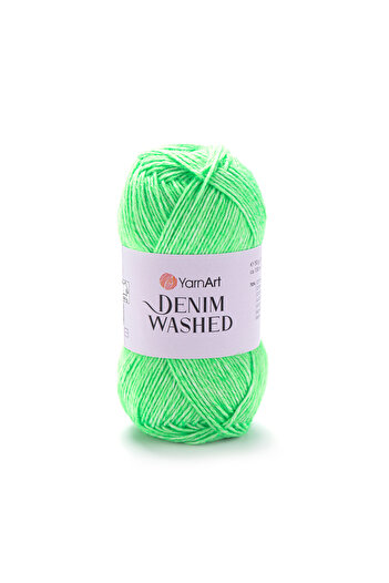 Yarnart Denim Washed - Melange Hand Knitting Floss Highlighter Green-912
