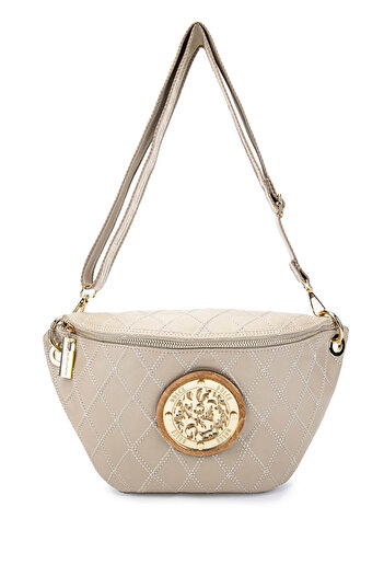 Dolce Women's Vegan Beige Cap Waist Bag