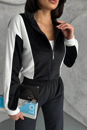Nivabel French Velvet Fabric Tracksuit Set