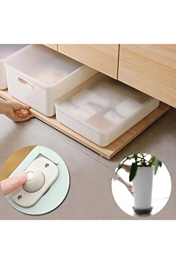 Ayver 4-Piece Furniture, Pc, White Goods Sliding Moving Ball Device White 4-Piece White Goods Leg