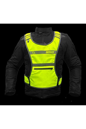 motosergen Forte Gt Xbyc 1179 - Motorcycle Reflective Vest with Adjustable Side Panel and Velcro Size 2Xl-6Xl