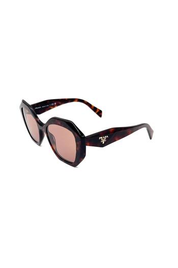 Prada Woman Irregular Sunglasses- Pr 16ws - Lense Size:53mm - Root Tortoise