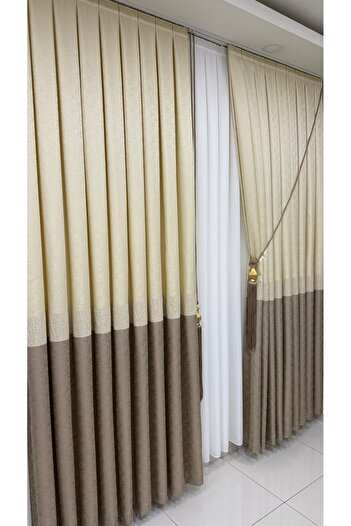 Fon Dünyası Single Wing Cream Cappuccino Clipboard Background Curtain