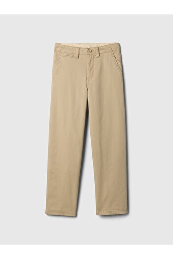 GAP Erkek Çocuk Bej Modern Loose Khaki Pantolon