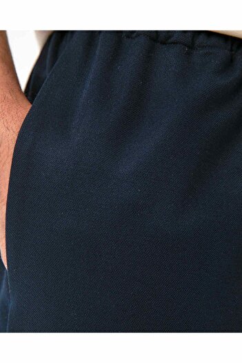 Ayma Active Lacivert Erkek Bağcıklı Lastikli Cepli Ev Pantolonu