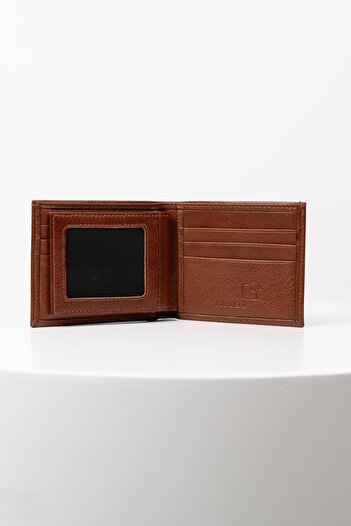 BAYDERİ Leval Extra Genuine Leather Men's Wallet with Gift Card Holder