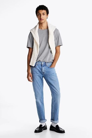Tommy Hilfiger Men's Round Neck Heather T-Shirt - Gray