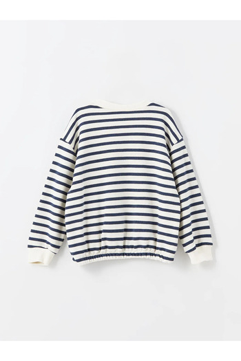 LC Waikiki Lcw Kids Ecru Turtleneck Girl's T-Shirt