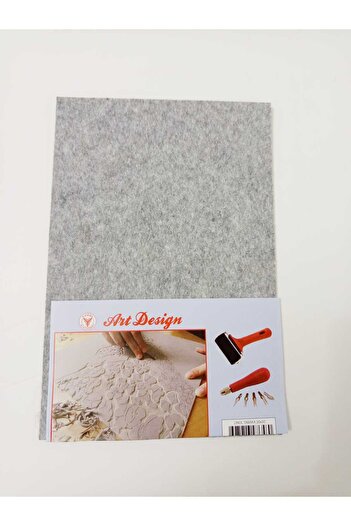Anoffel Linol Tabaka Levha 20x30 2.50 Mm ,Siyah Linol Mürekkebi, 3'lü Sünger Rulo Merdane,3'lü Oyma Bıçağı