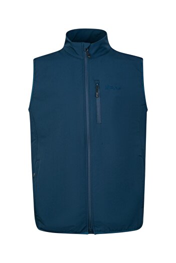 2AS Vestă unisex din lână Merino Wayne, albastru închis