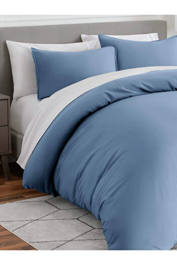 Sheri Home Husă de pilota dublă Sheri Blue - 200cm x 220cm, 100% bumbac
