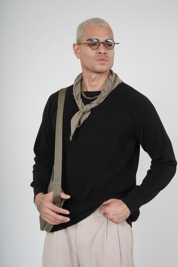 king brich Kingbrich Raglan Sleeve Men's Knitwear Sweater