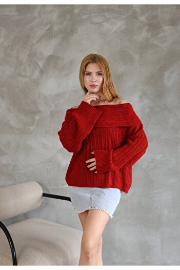 tofan Madonna Collar Oversize Sweater