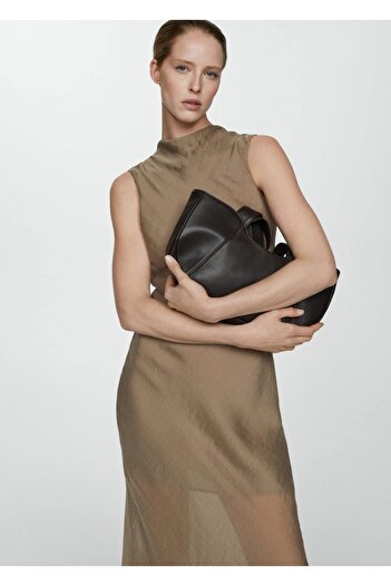 MANGO Woman Lyocell Midi Φόρεμα - Χαλαρή Εφαρμογή
