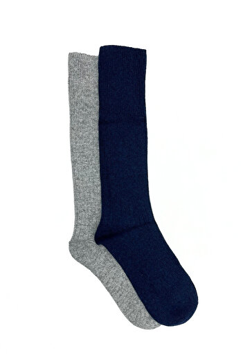 Buluş Organic Pack of 2 Women's Organic Wool Boxed Christmas Socks