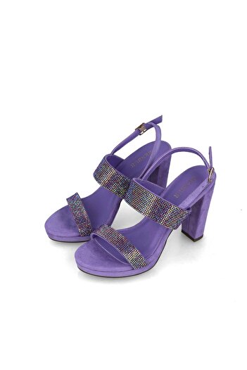 MENBUR WOMEN SHOES LILAC SANDAL, HIGH HEEL, PLATFORM