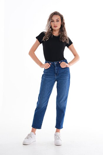 ŞİMAL Women's High Waist Mom Jean