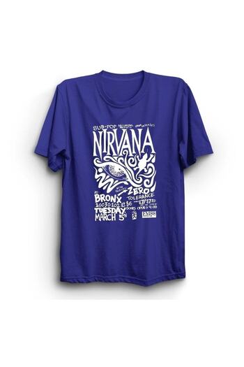 fame-stoned Tricou unisex 100% bumbac cu imprimeu Nirvana