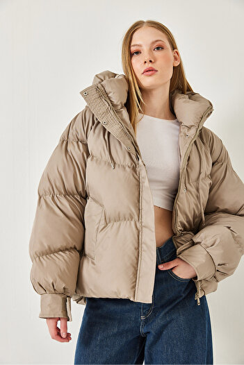 Bianco Lucci Women's Hooded Puffer Coat