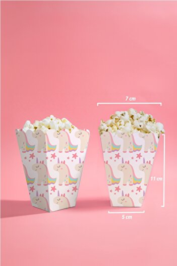 Niksy Design Unicorn Themed Mini Corn Box 8 Pieces