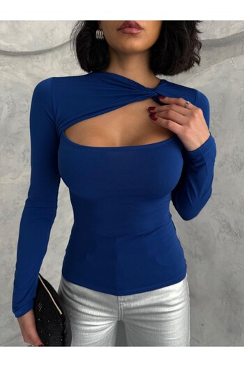 Butik Kadın Büzgü Detaylı Bluz