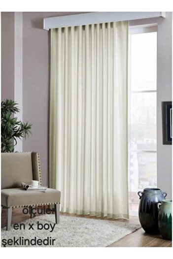 venedik home A Quality Luxury Ecru Satin Sunshade - Plain, Extra-Forced, and Specially Tailored