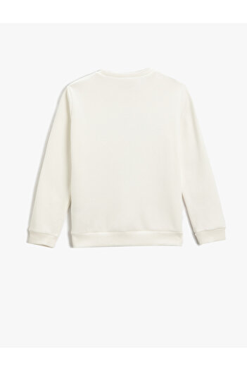 Koton Raised Sequin Sequin Embroidered Sweatshirt