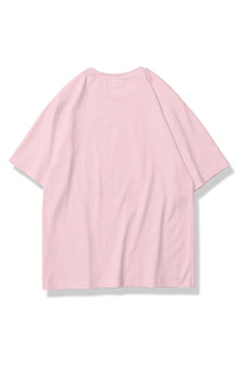 Trendiz Pink Unisex Cosmic Stone Printed T-Shirt