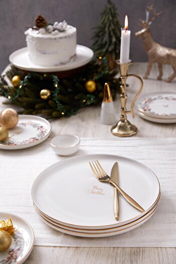 Kütahya Porselen Bone Joy 4 Piece 27 cm Service Set