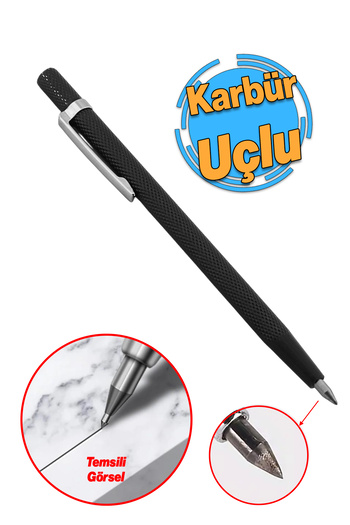 Badem10 Metal Steel Aluminum Wood Scriber with Carbide Tip Marker Pen Ceramic Glass Crusher Cutter 1Pcs