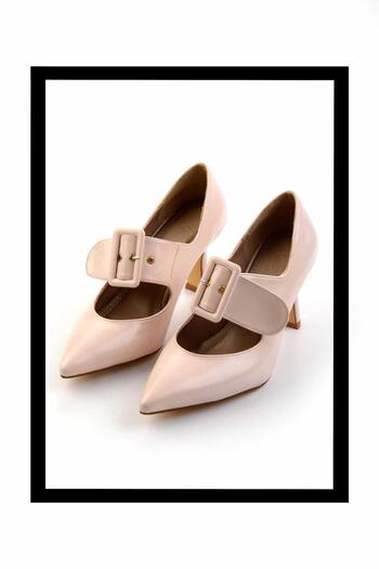 Bambi Beige Women's Classic Heeled Shoes 01188052009