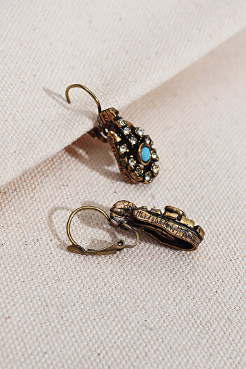 Süspüs Accessories Turquoise Jewelled Authentic Earrings