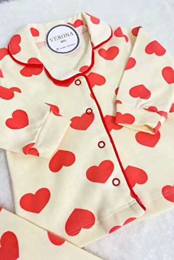VERONA TARZ Luxury Baby Girl Pajamas Set - Night Sleep 2-Piece Cotton Set
