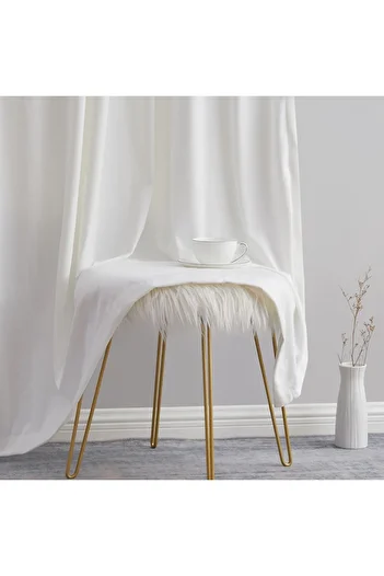 Alp Perde Cream Color Satin Sun Screen Is the Primary Quality (Straight and Piller-Free)